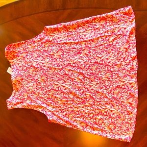 NWT Loft floral tank. Pink and white.